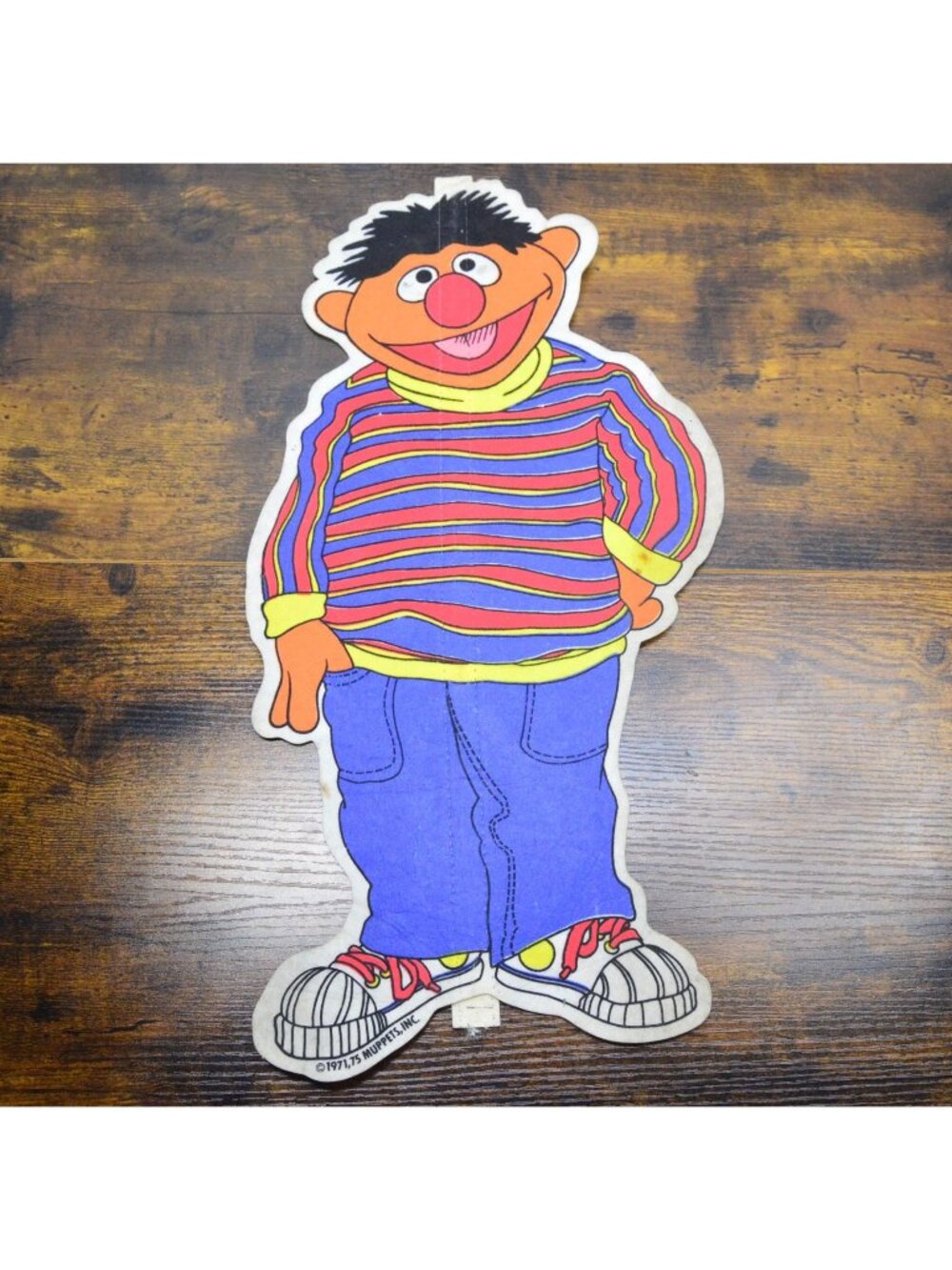 Vintage 1971, 75 Muppets Ernie pennant 19 inches